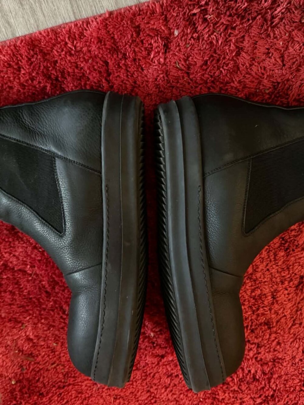 Rick Owens Bozo Leather Ankle Boots